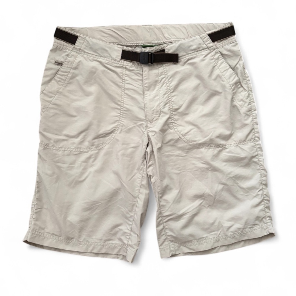 REI Hiking Shorts Women’s Size 14 Beige Tan With Belt Outdoor